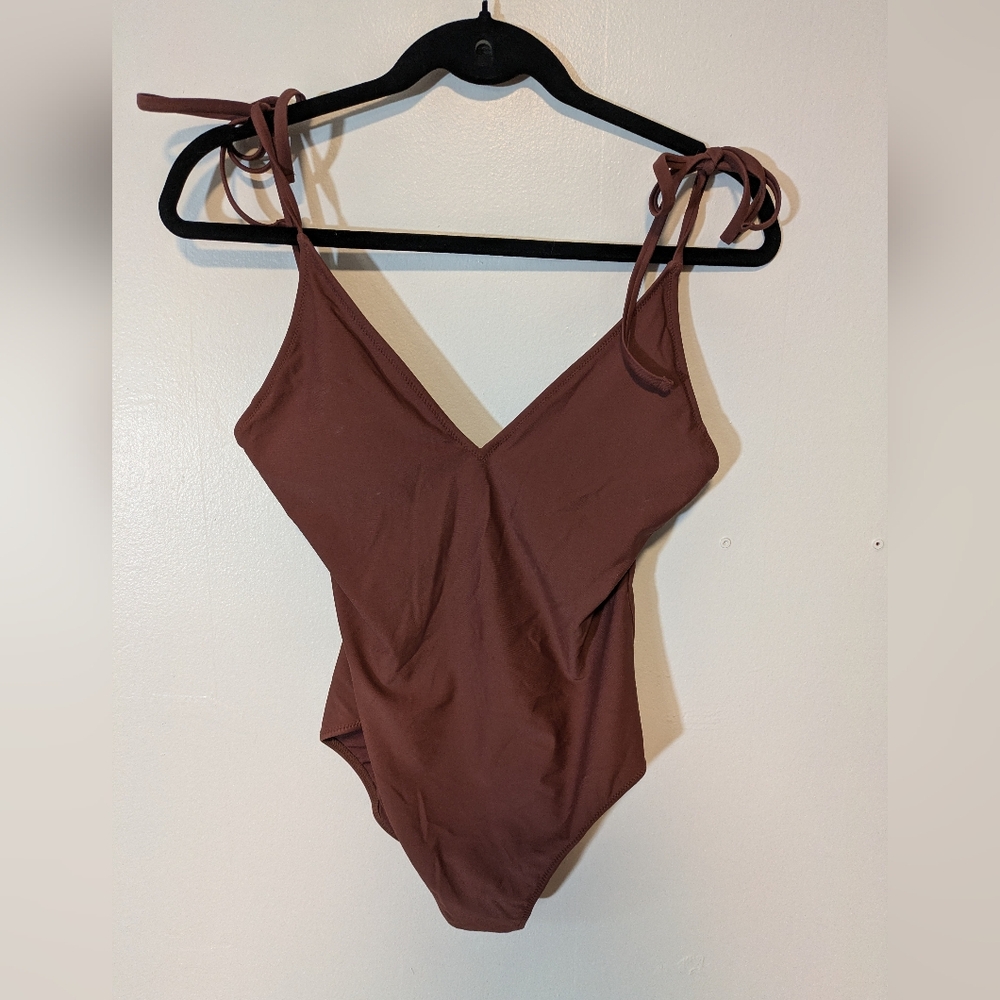 Aerie  Chocolate Brown One Piece Bodysuit